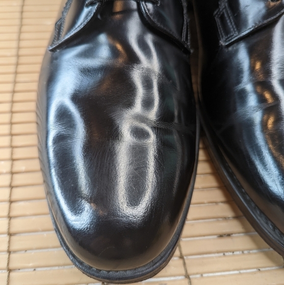 Florsheim Mens Midtown Plain Toe Oxford Black Leather Size 11EEE.   Great Condit - Picture 5 of 11